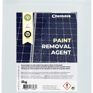 Paint remover for solar panels